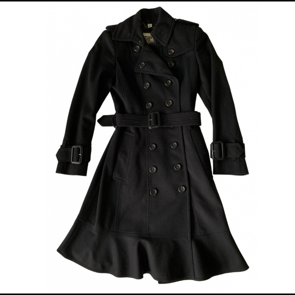 Black wool Burberry jacket